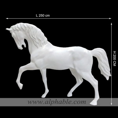 Fiberglass horse sculpture FBA-001