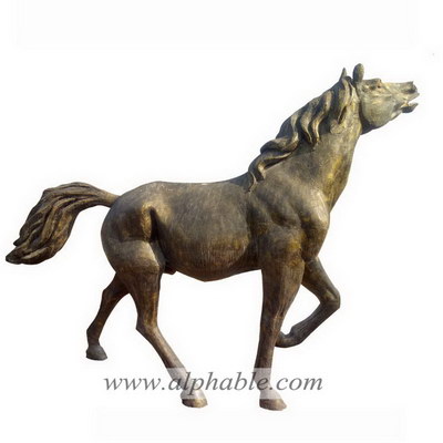 Fiberglass horse garden statue FBA-016