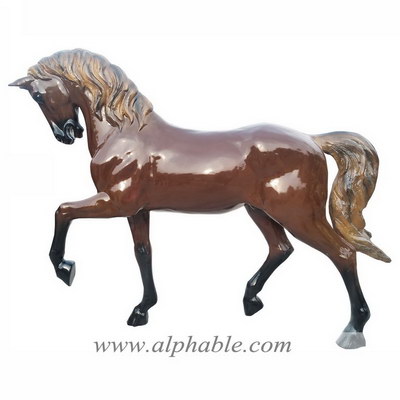 Fiberglass outdoor horse statues FBA-017