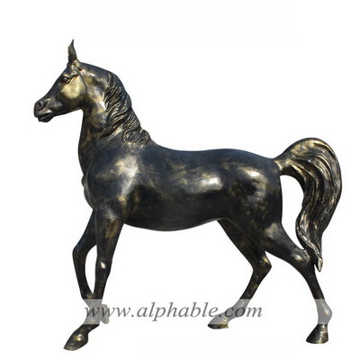 Fiberglass horse garden sculpture FBA-020