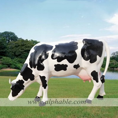 Giant fiberglass milk cow sculpture FBA-042