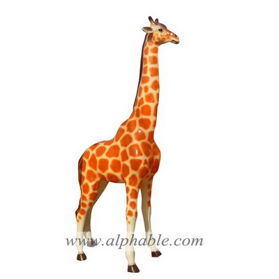 Life size fiberglass giraffe sculpture FBA-078