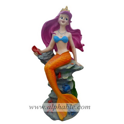 Fiberglass cartoon mermaid sculpture FBC-001