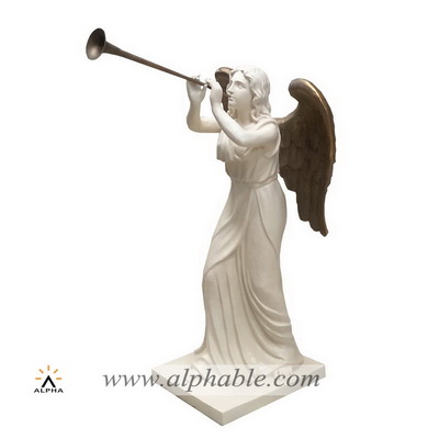 Painted gold angel statue FBF-012