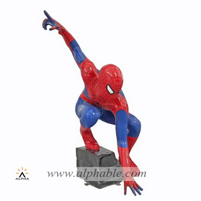 Fiberglass spider man sculpture FBF-026