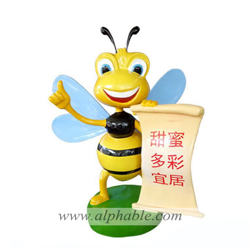 Fiberglass cartoon bee statue FBC-060