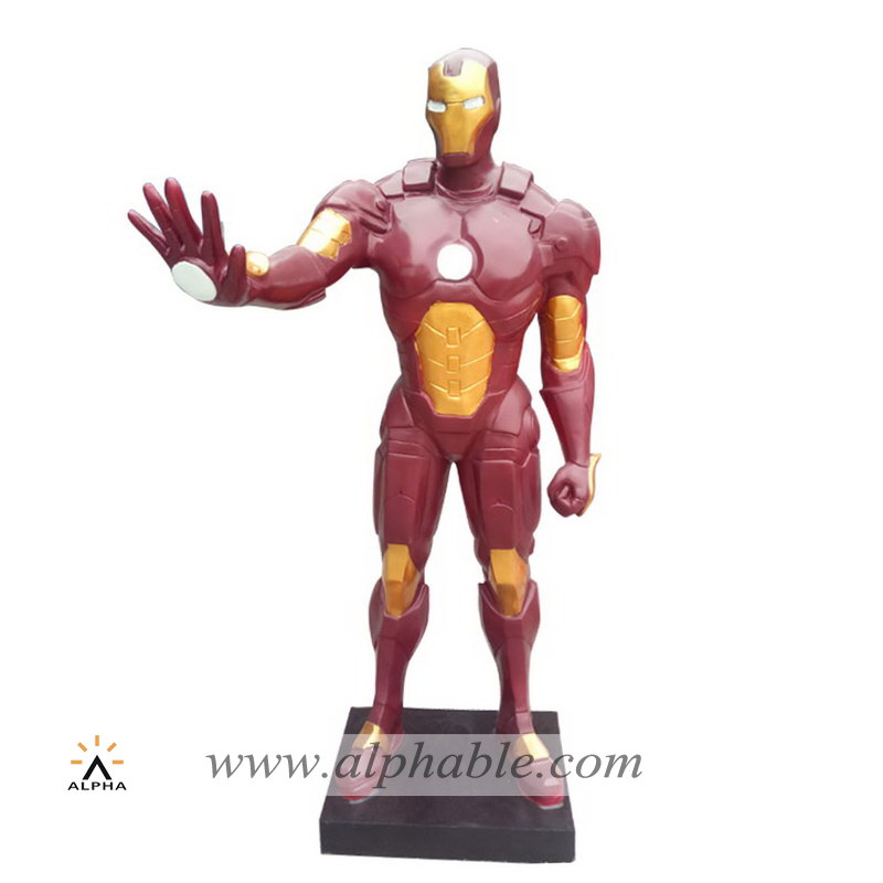 Fiberglass life size iron man statue FBF-033