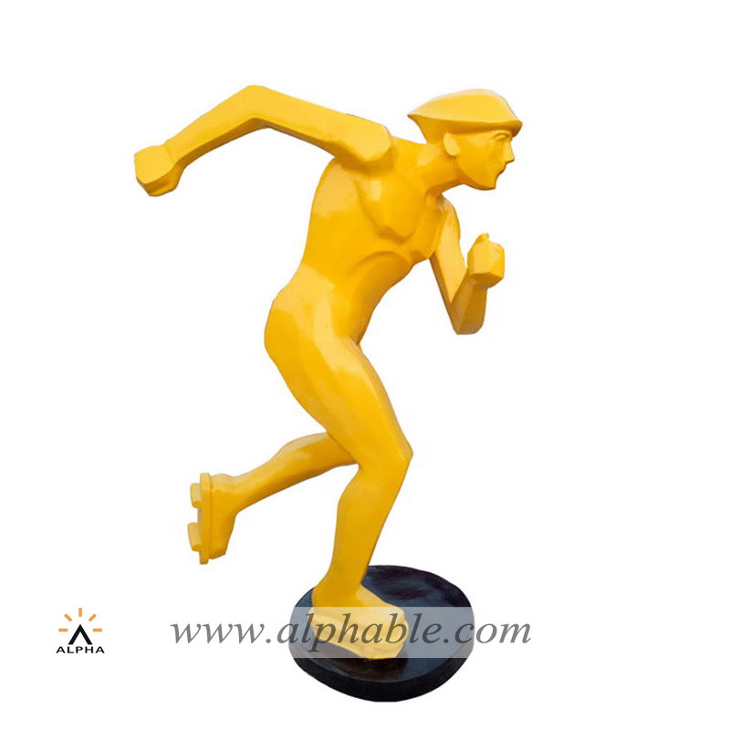 Fiberglass athletic figure sculpture FBM-050