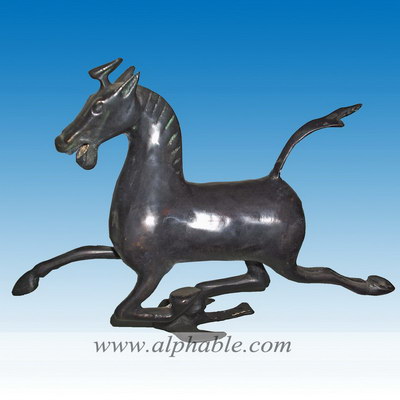 Small bronze horse statue CA-004