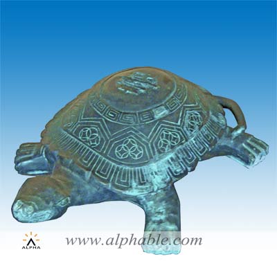 Bronze turtle sculpture CA-022