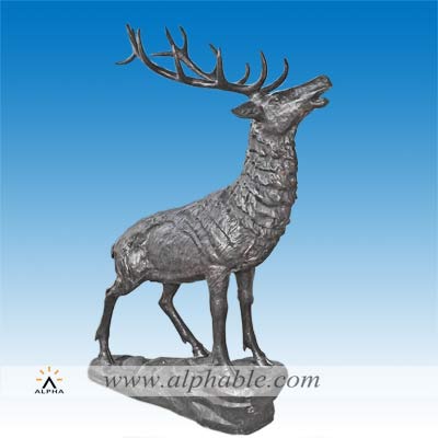 Outdoor bronze giant stag sculpture CA-034