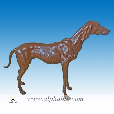 Bronze greyhound sculpture CA-036