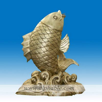 Giant garden bronze fish statue CA-037