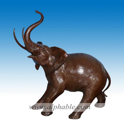 Bronze elephant sculpture CA-047