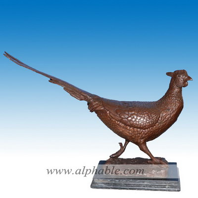 Bronze pheasant sculpture CA-050