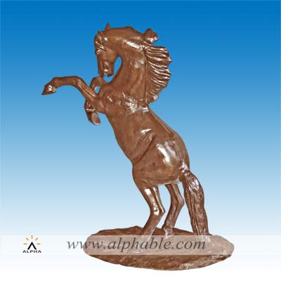 Large outdoor bronze horse statue CA-056