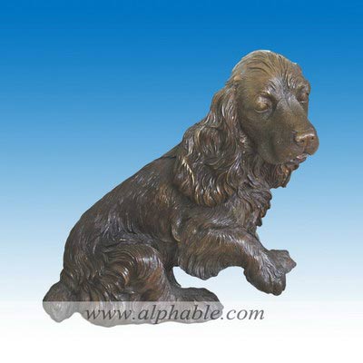 Bronze dog sculpture CA-061