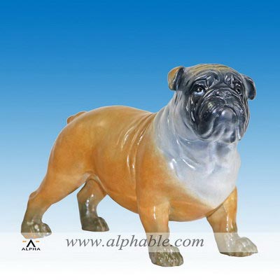 Brass bulldog statue CA-099