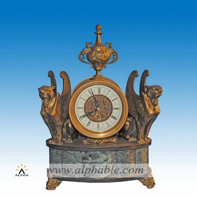 Classic brass clock CC-005