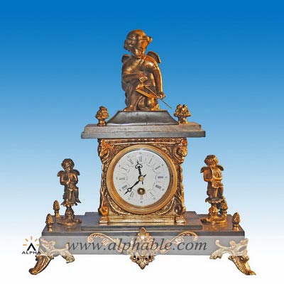 Bronze mantel clock CC-011
