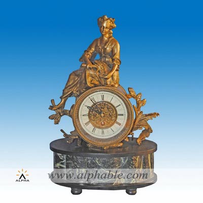 Antique bronze clock CC-012