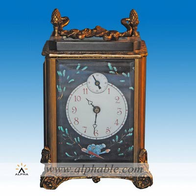 French design brass antique carriage clock CC-015