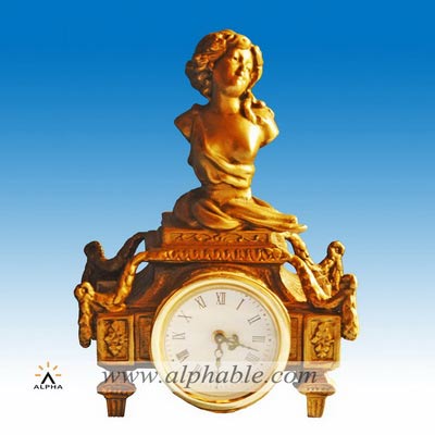 Mechanical brass clock CC-028