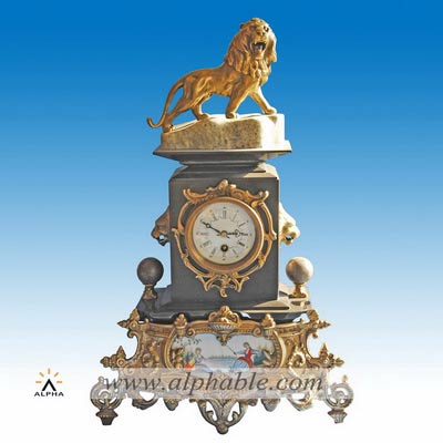 Copper ornate clock CC-032