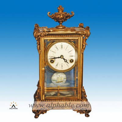 Brass French pendulum clock CC-040