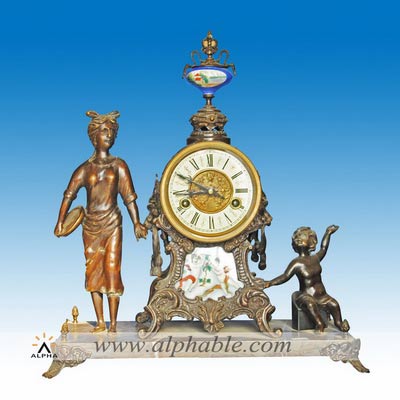 Bronze table clock CC-050