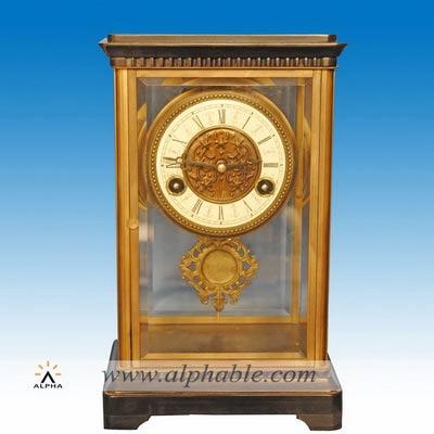 Vintage brass clock CC-053