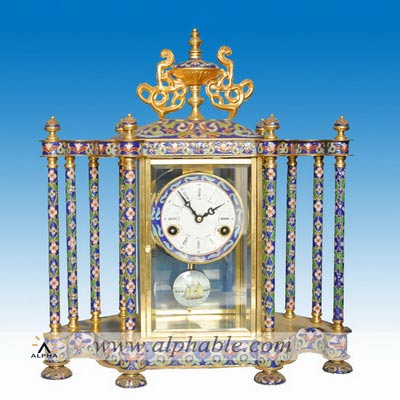 Vintage metal clock CC-054
