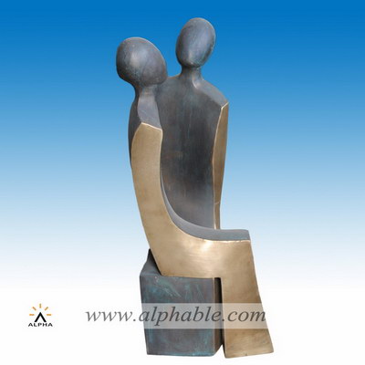 Modern copper art sculpture CMS-014