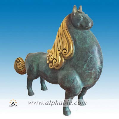 Contemporary bronze horse sculpture CMS-020