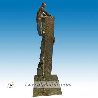 Cast bronze free standing sculpture CMS-037