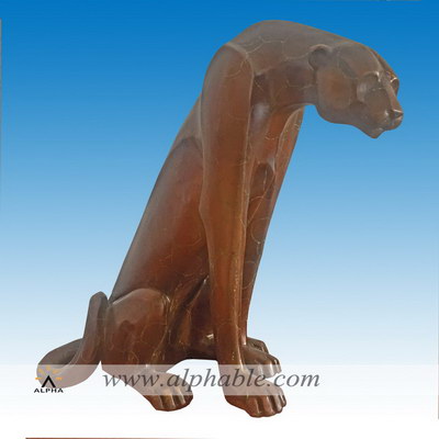 Abstract bronze leopard sculpture CMS-044