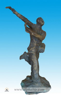 Vintage bronze dancer sculpture CMS-045