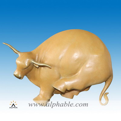 Bronze abstract bull sculpture CMS-060