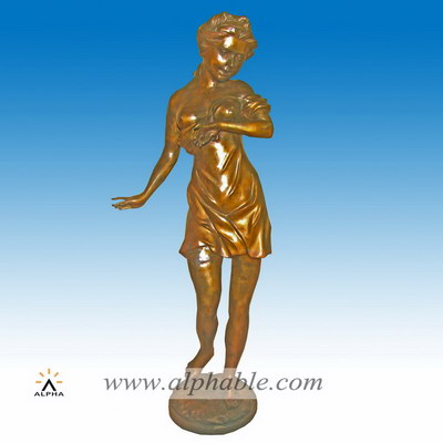 Bronze dancing girl statue CCS-037