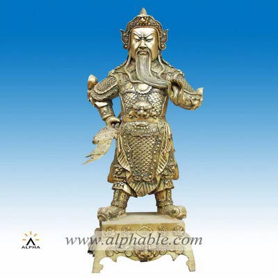 Bronze Kwan Kung statue CCS-038