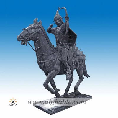Bronze horseman statue CCS-044