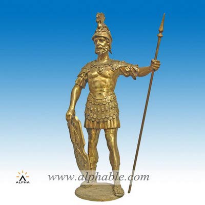 Metal casting soldier sculpture CCS-063
