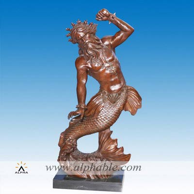 Bronze Poseidon sculpture CCS-122