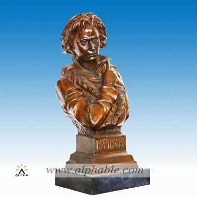 Bronze Beethoven bust sculpture CCS-128