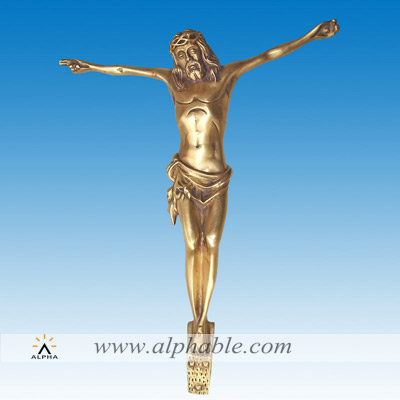 Cast brass Jesus corpus for crucifix CCS-148