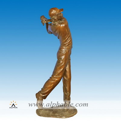 Brass golf statue CCS-151