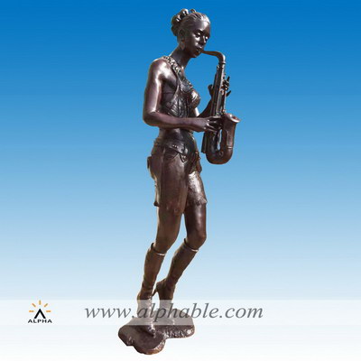 Bronze music theme statue CCS-154