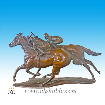 Bronze horse racing statues CCS-167