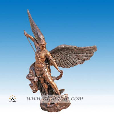 Bronze saint Michael sculpture CCS-171