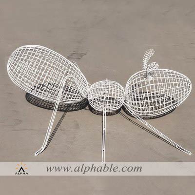 Outdoor large metal ant sculpture STW-022